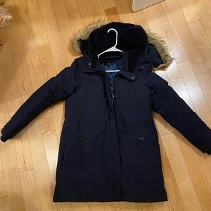 J. Crew Puffy Jacket with Fur Hood